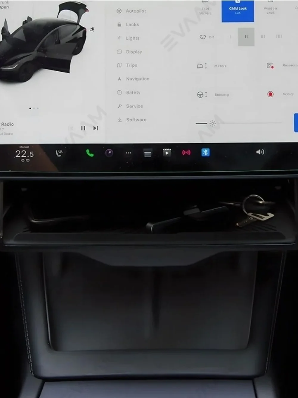 Under Screen Storage Box - Clear